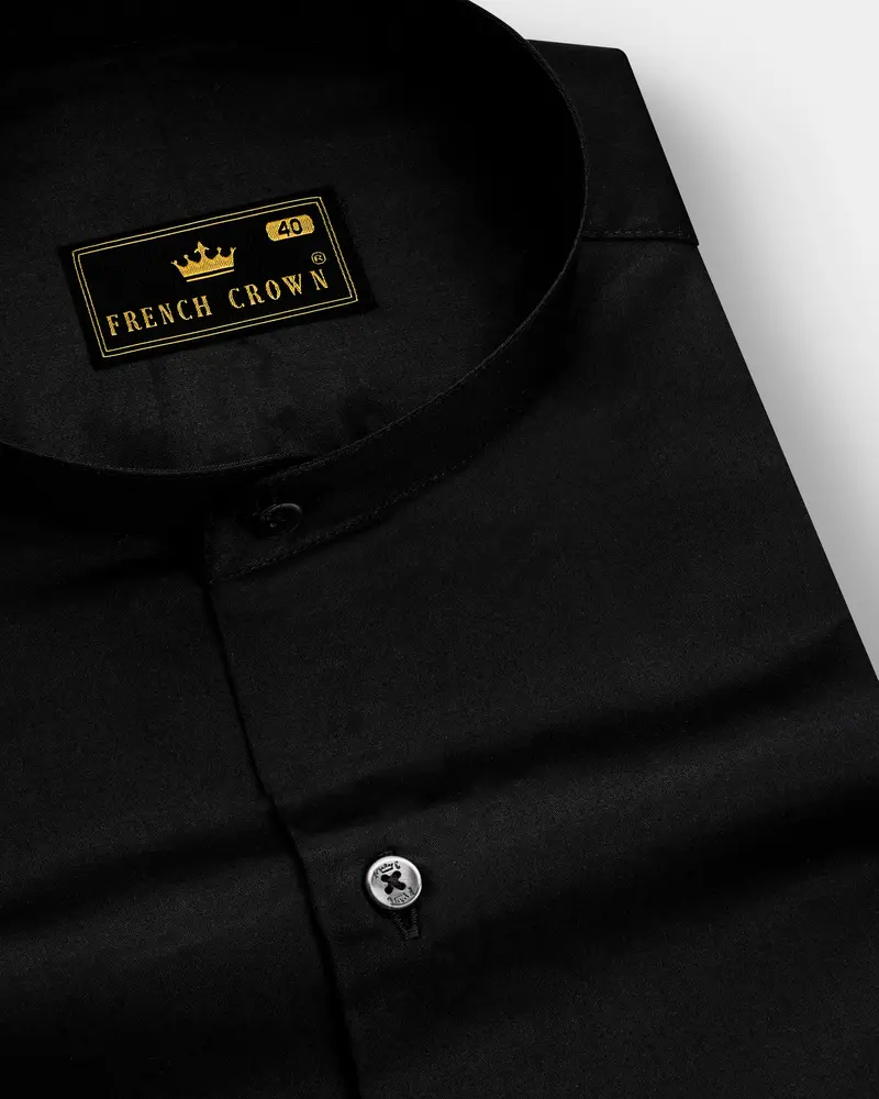 Jade Black Super Soft Giza Cotton Shirt 1