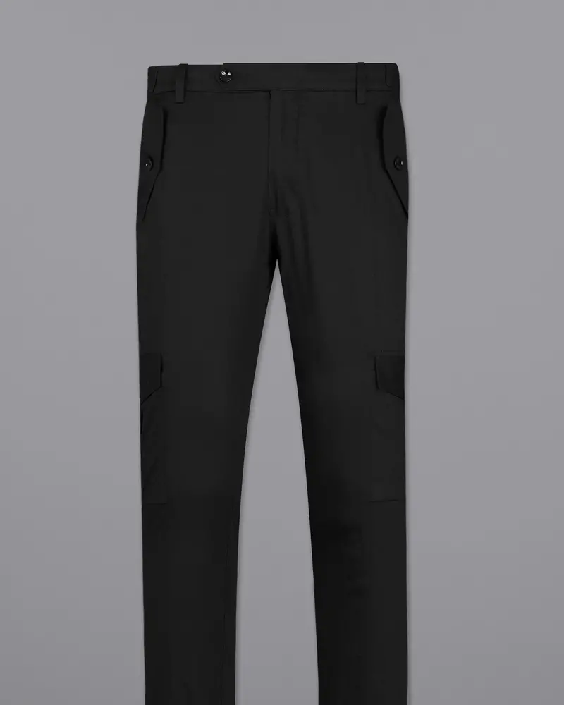 Jade Black Super Soft Premium Cotton Cargo Pant 6