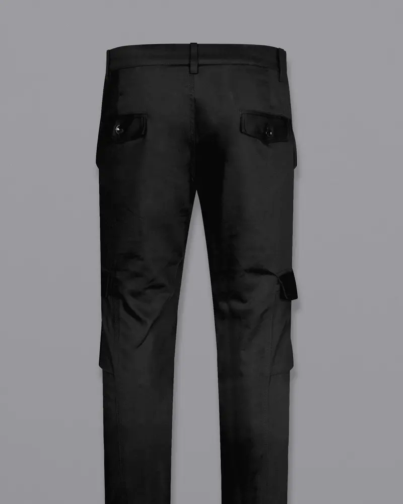Jade Black Super Soft Premium Cotton Cargo Pant 8