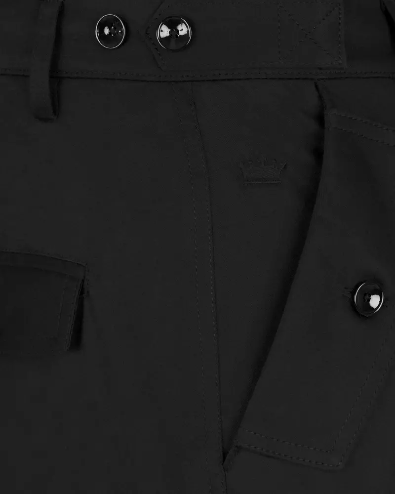 Jade Black Super Soft Premium Cotton Cargo Pant 9
