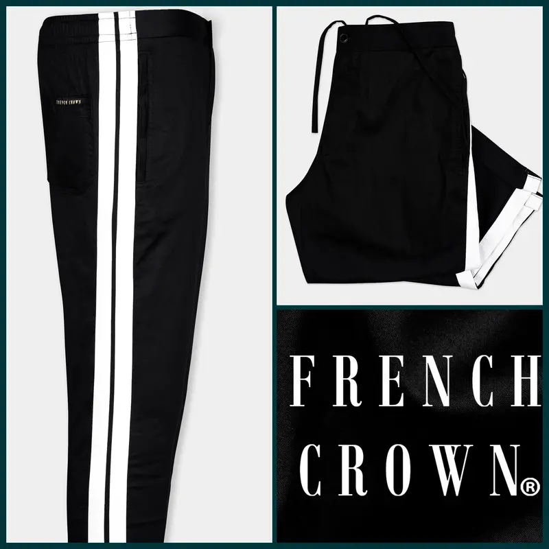 Jade Black Super Soft Premium Cotton Designer Lounge Pant 1