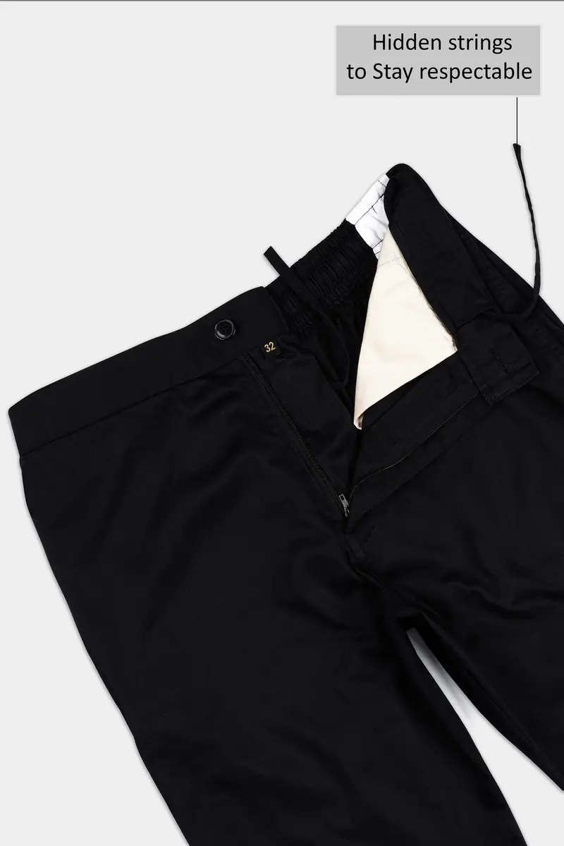Jade Black Super Soft Premium Cotton Designer Lounge Pant 6