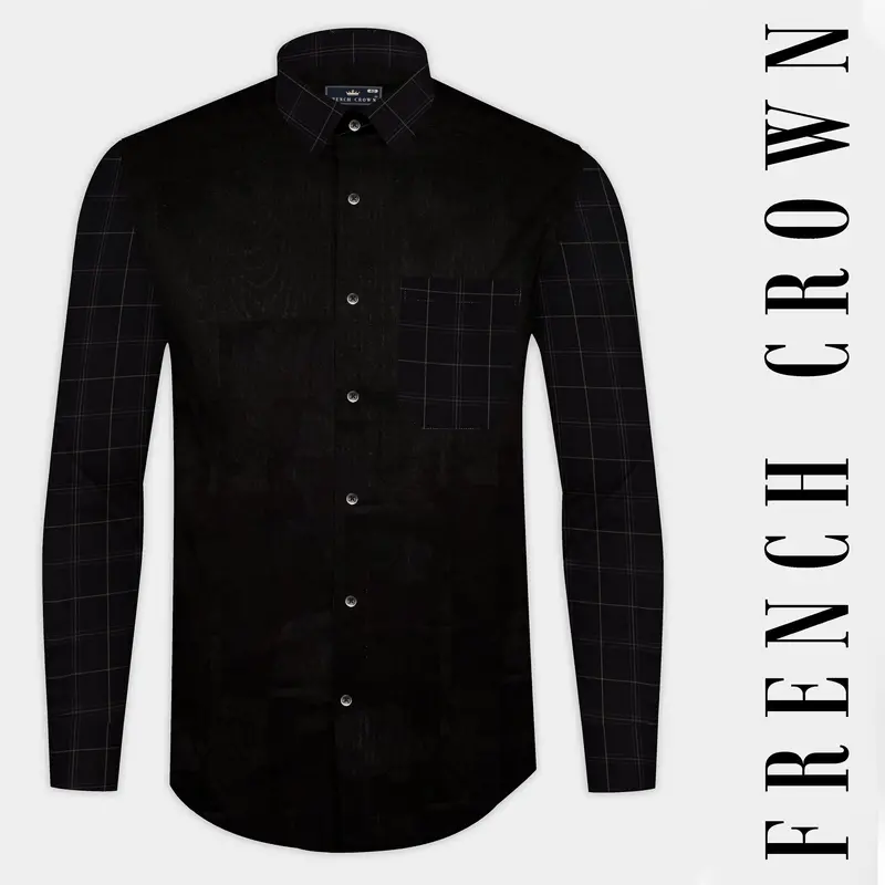 Jade Black Super Soft Premium Cotton Designer Shirt 1