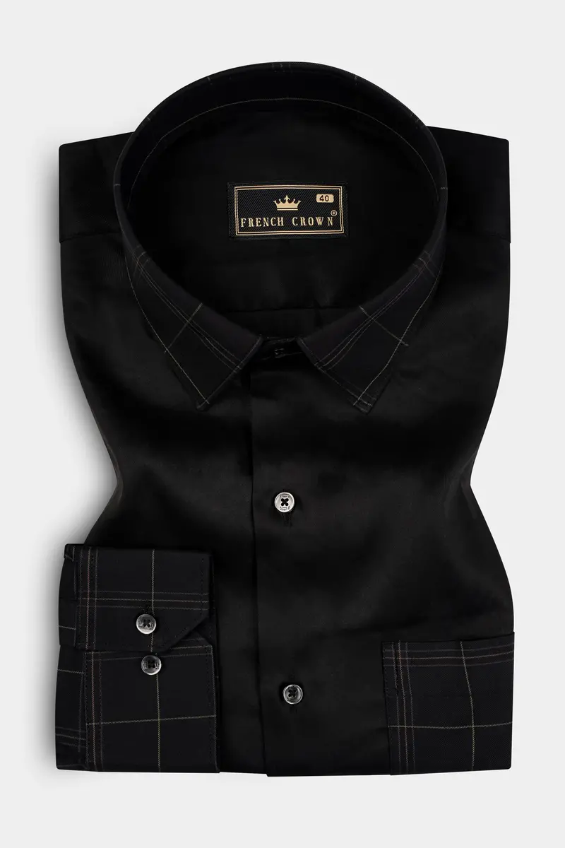 Jade Black Super Soft Premium Cotton Designer Shirt 4