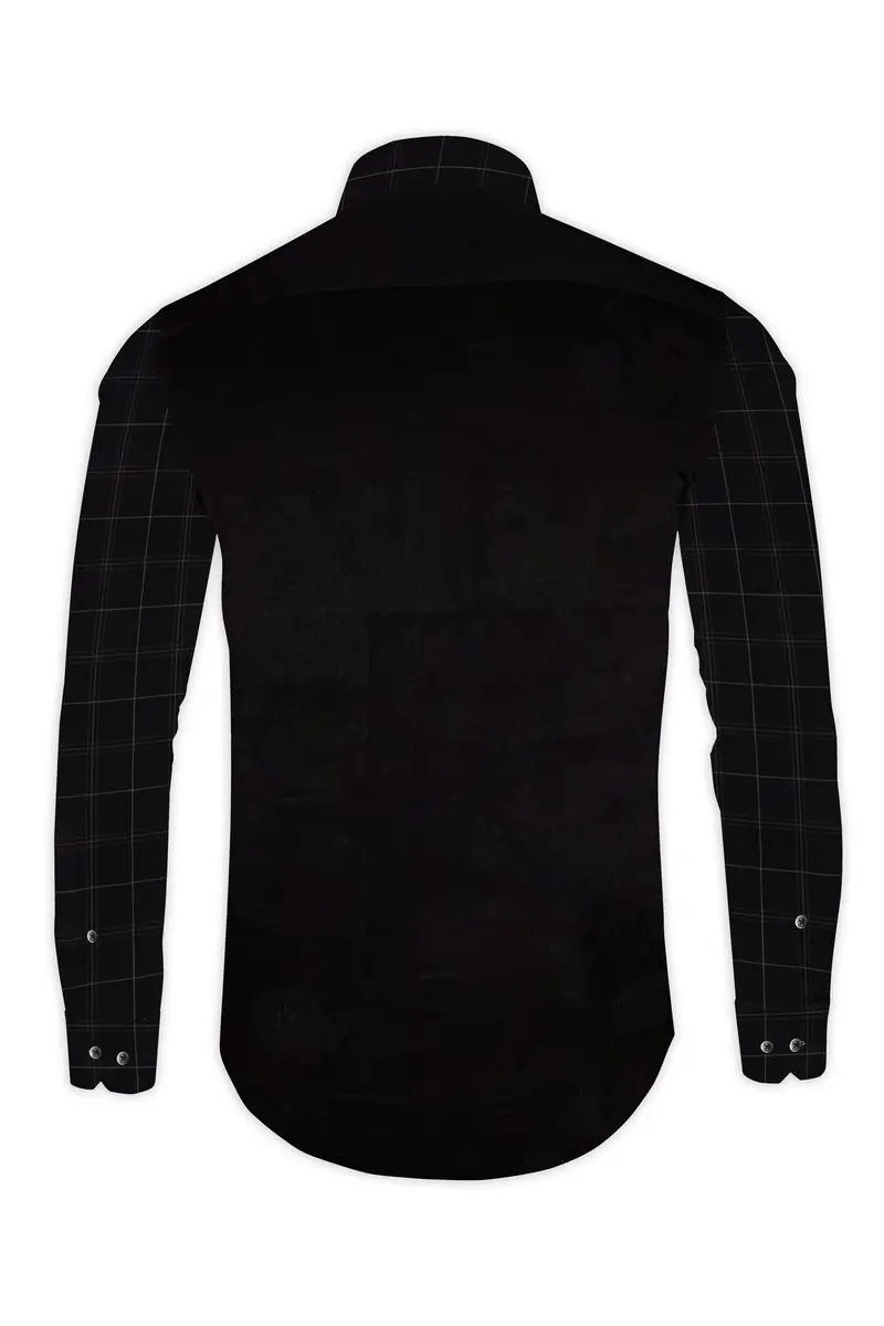 Jade Black Super Soft Premium Cotton Designer Shirt 6