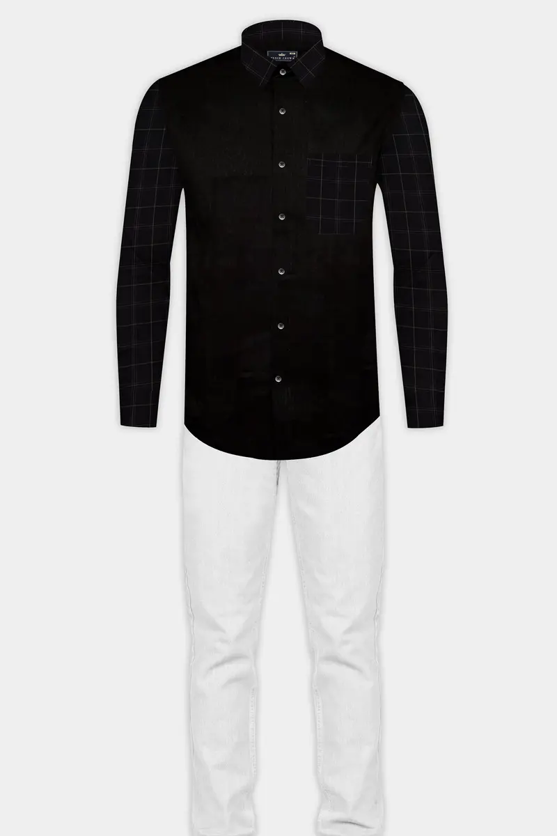 Jade Black Super Soft Premium Cotton Designer Shirt 7