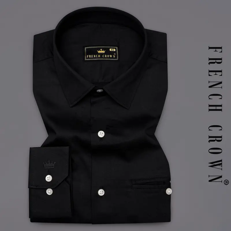 Jade Black Super Soft Premium Cotton Shirt 1