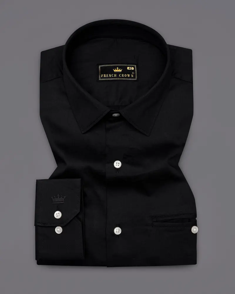 Jade Black Super Soft Premium Cotton Shirt 2