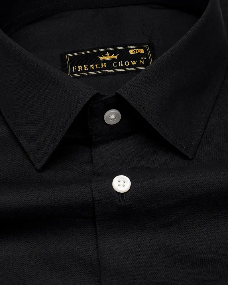 Jade Black Super Soft Premium Cotton Shirt 4