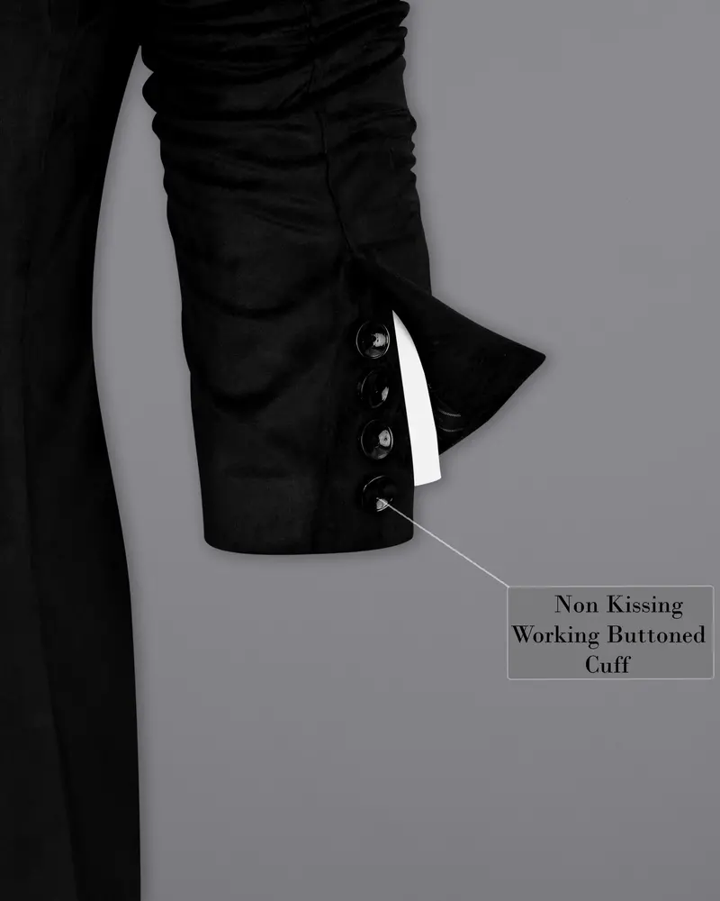 Jade Black Velvet Tuxedo Designer Blazer 10