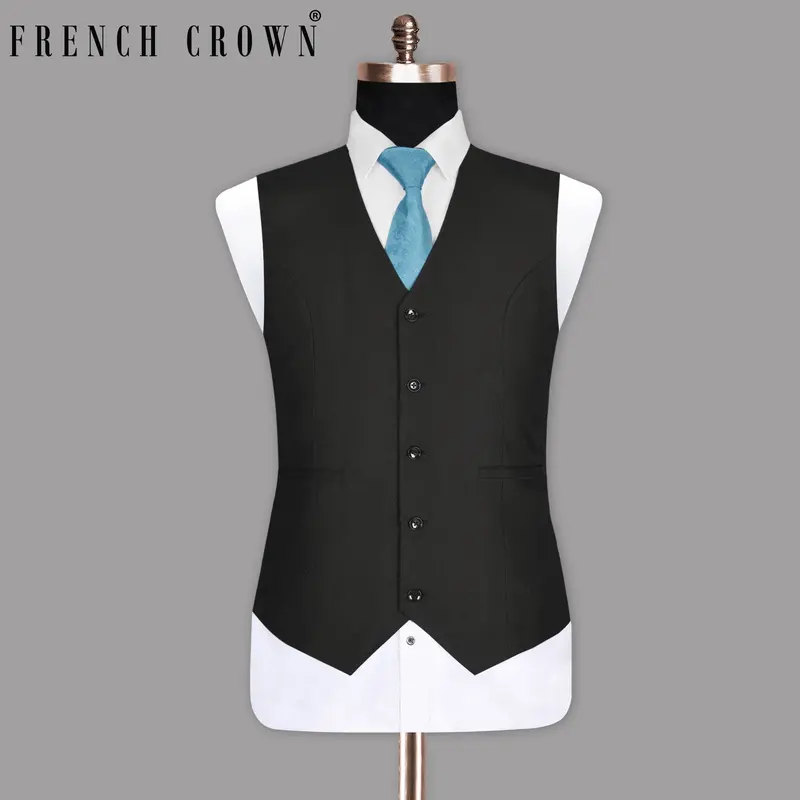 Jade Black Waistcoat 1