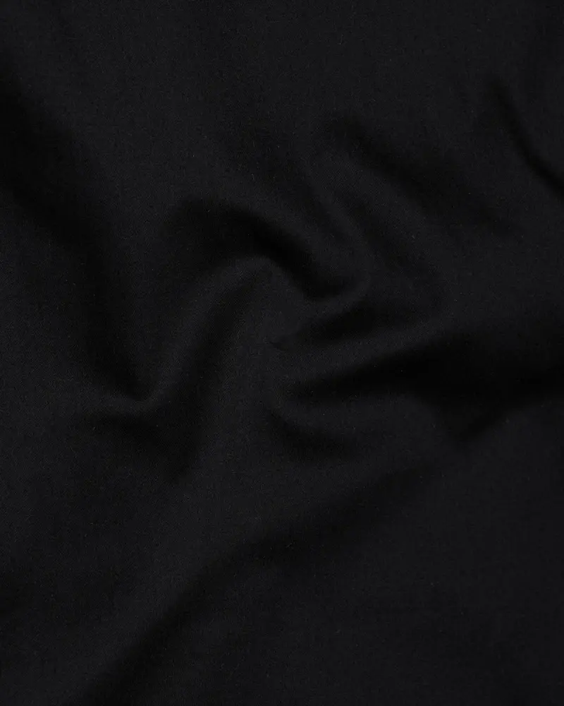 Jade Black With Brown Trimmed Premium Cotton Shirt 2