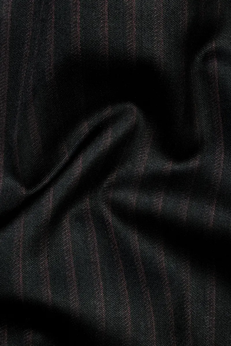 Jade Black With Iridium Maroon Striped Wool Blend Blazer 3