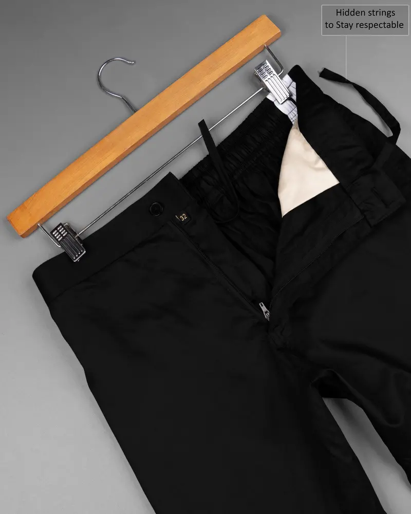 Jade Black With White Striped Super Soft Premium Cotton Designer Shorts 6
