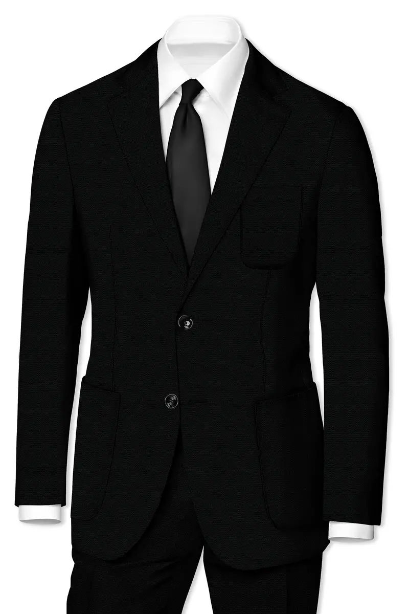 Jade Black Wool Rich Single Breasted Blazer 2