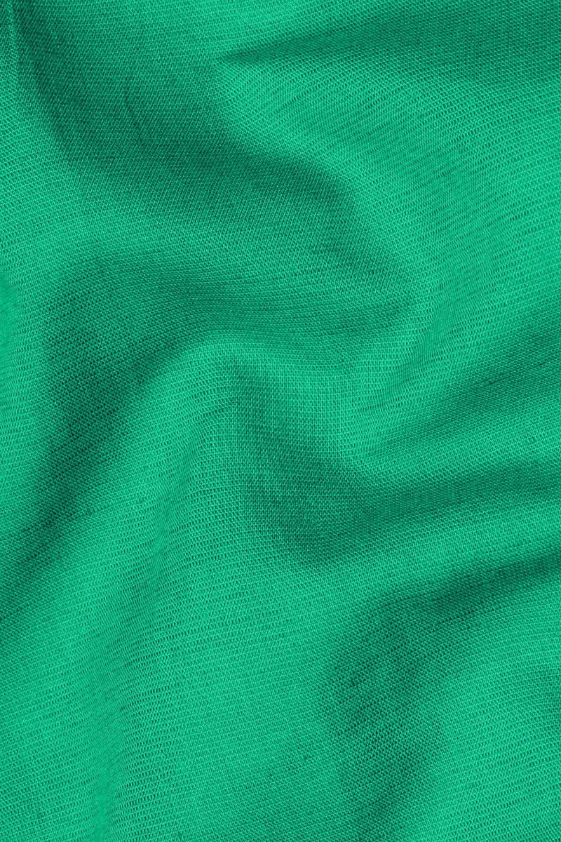 Jade Green Luxurious Linen Shirt 2