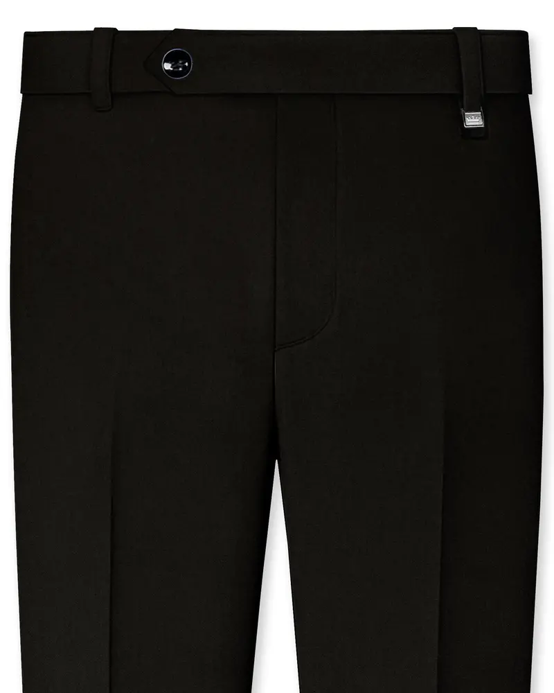 Jadivra-Jade Black Premium Cotton Stretchable Waistband Pant 1