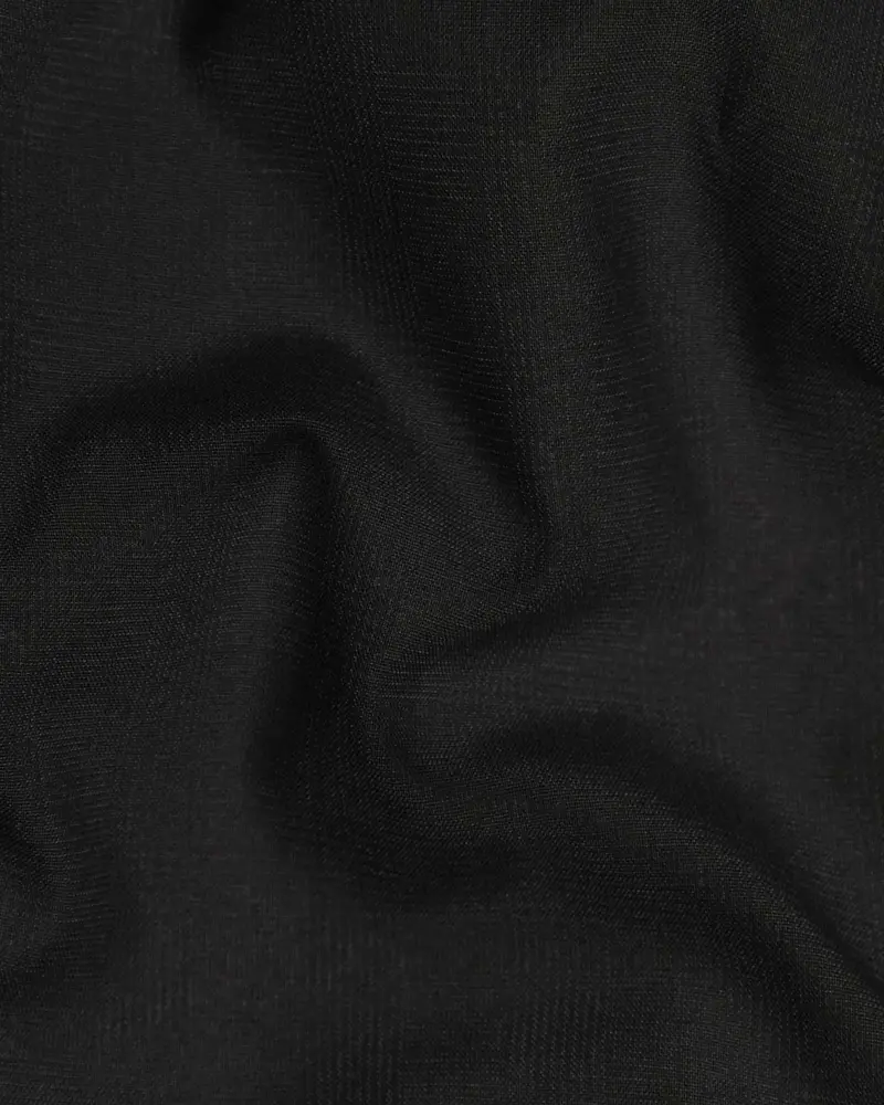 Jaguar Black Subtle Checked Waistcoat 3
