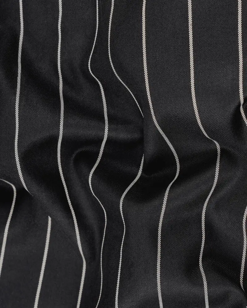 Jaguar Black With Concrete Gray Striped Pant 3
