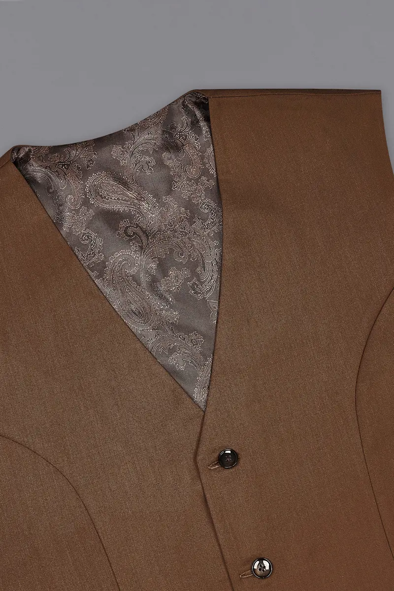 Jambalaya Brown Waistcoat 4