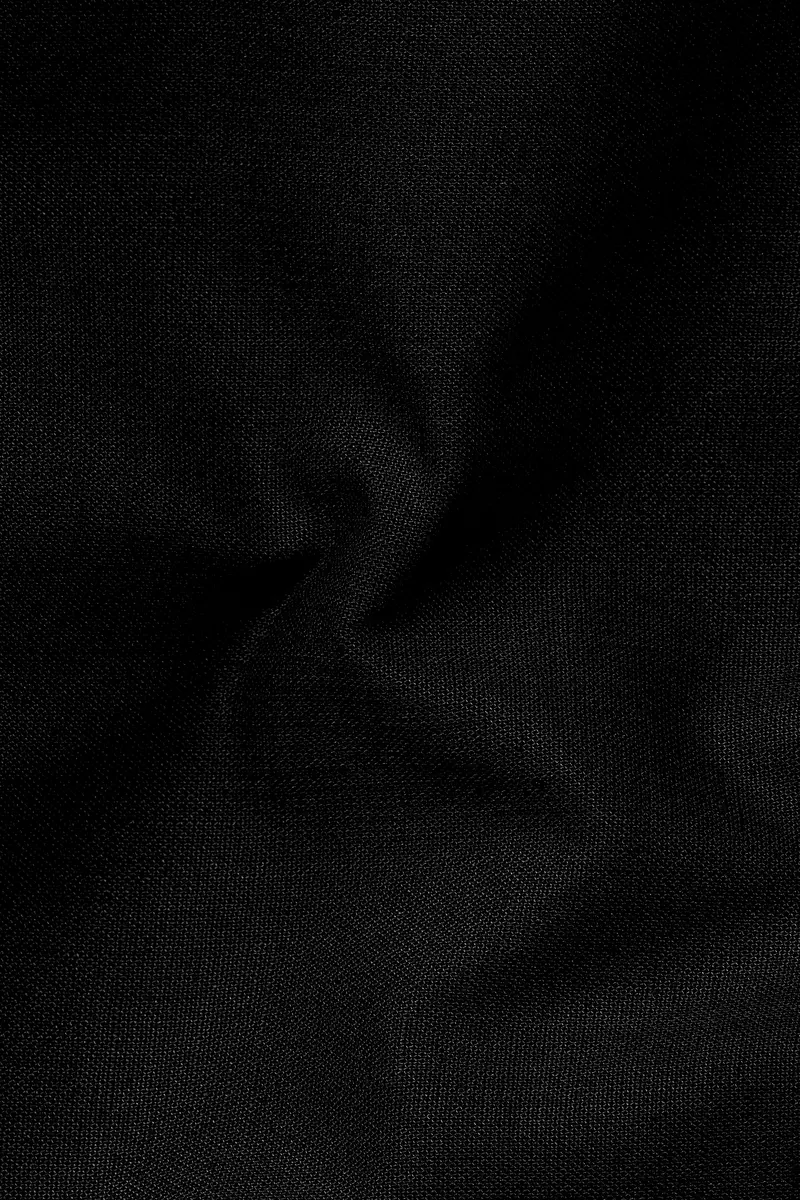 Jet Black Solid Luxurious Linen Sports Blazer 3