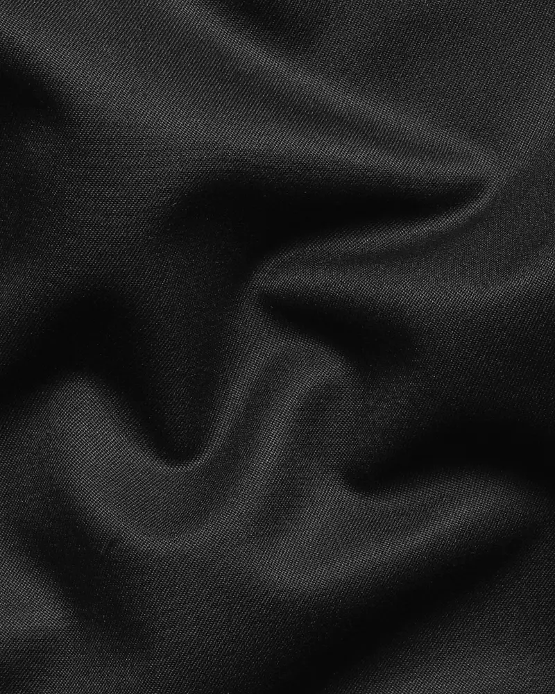 Jet Black Stretchable Subtle Sheen Formal Pant 3