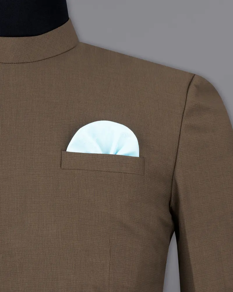 Judge Brown Cross Placket Bandhgala Blazer 6