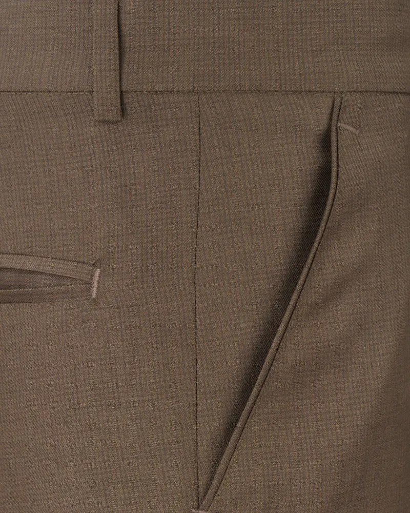 Judge Brown Cross Placket Bandhgala Suit 14
