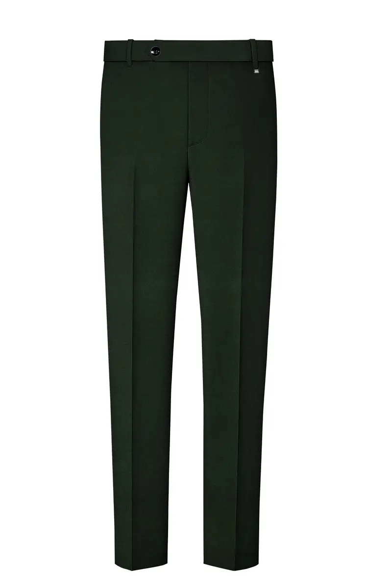 Juniper Green Subtle Sheen Trouser 2