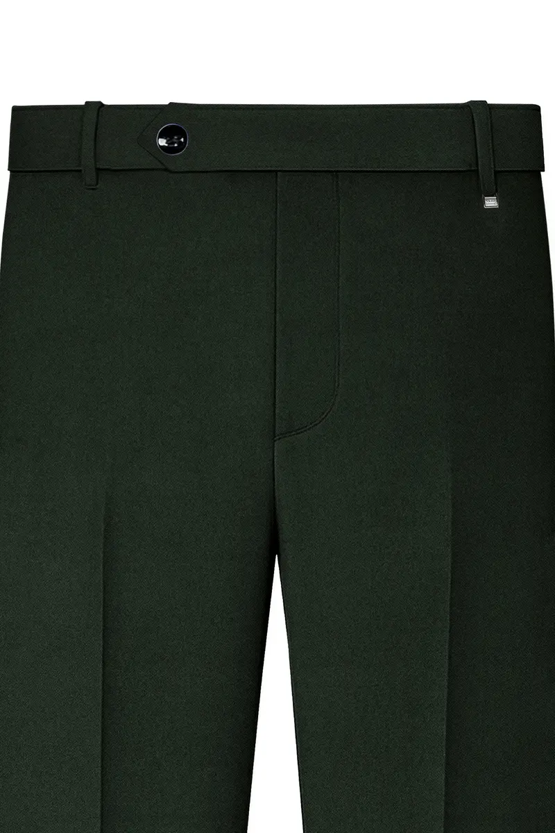 Juniper Green Subtle Sheen Trouser 4
