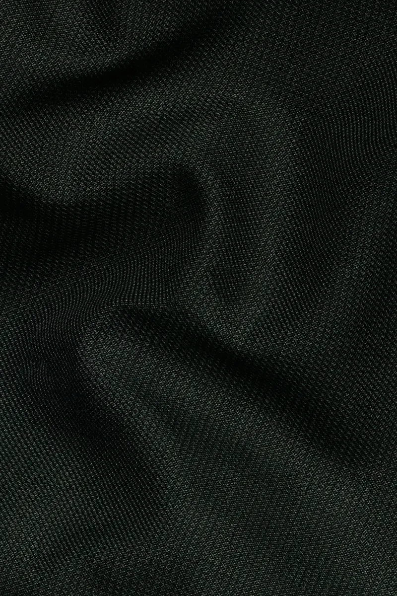Kaitoke Green Wool Rich Cross Placket Bandhgala Blazer 3