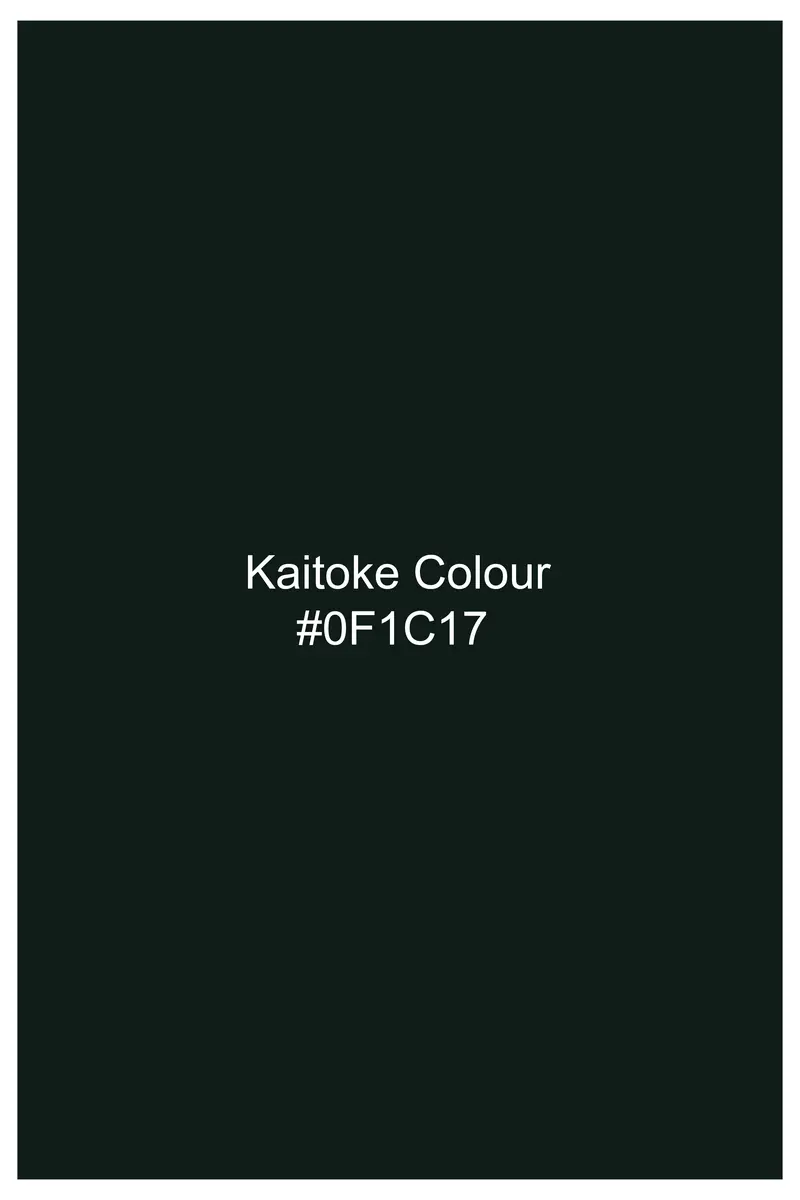 Kaitoke Green Wool Rich Cross Placket Bandhgala Blazer 7