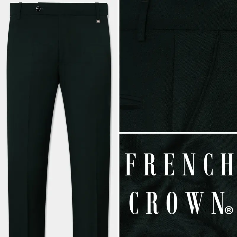 Kaitoke Green Wool Rich Pant 1