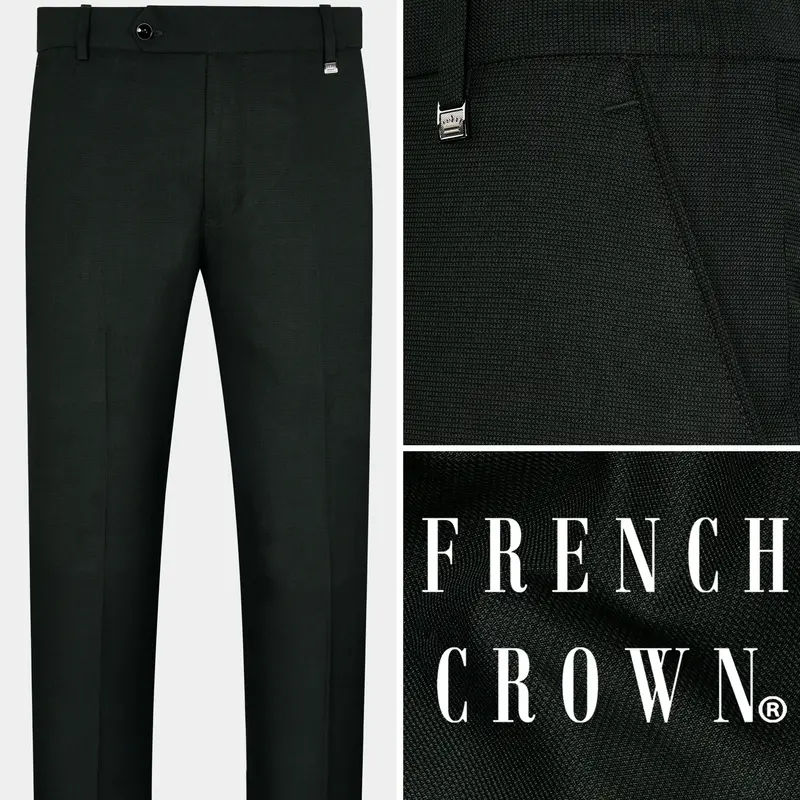 Kaitoke Green Wool Rich Stretchable Pant 1