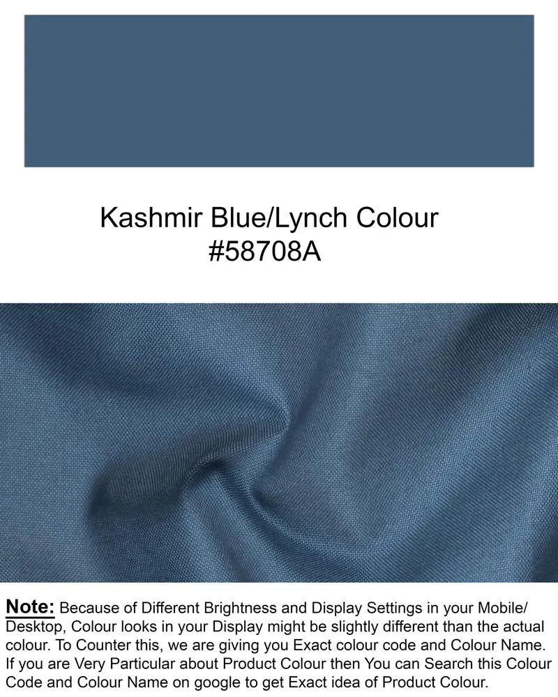 Kashmir Blue Royal Oxford Shirt 7