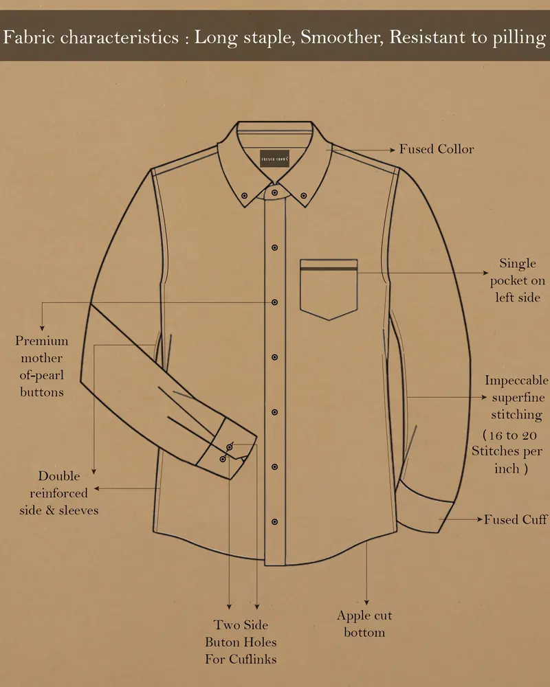 Kashmir Blue Royal Oxford Shirt 8