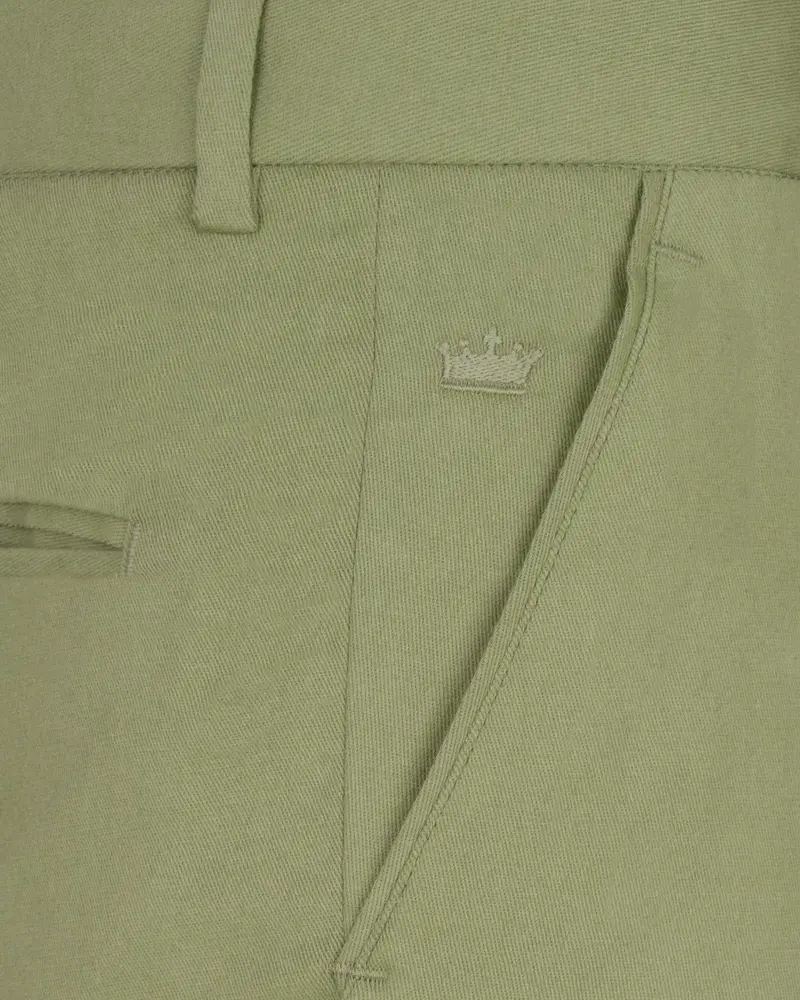 Kelp Green Heavyweight Premium Cotton Pant 5