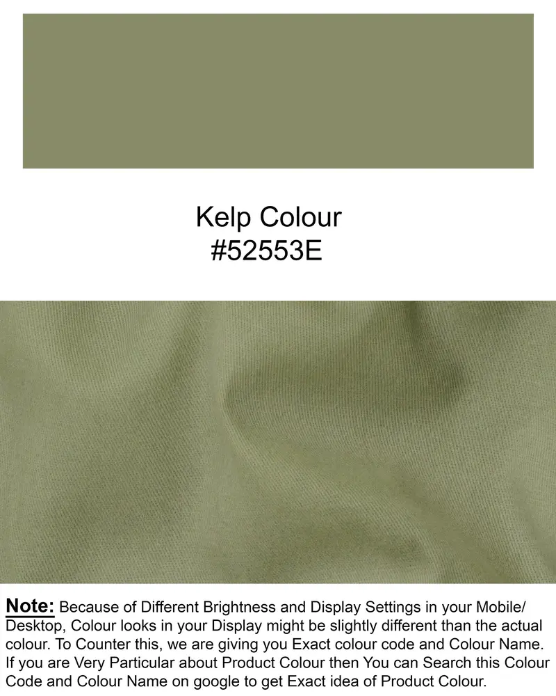 Kelp Green Heavyweight Premium Cotton Pant 8