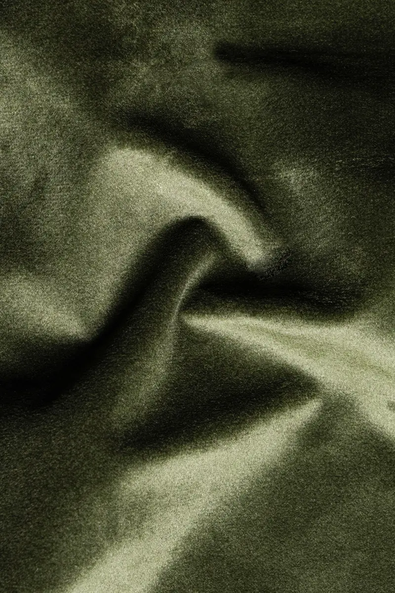 Kelp Green Velvet Designer Shirt 3