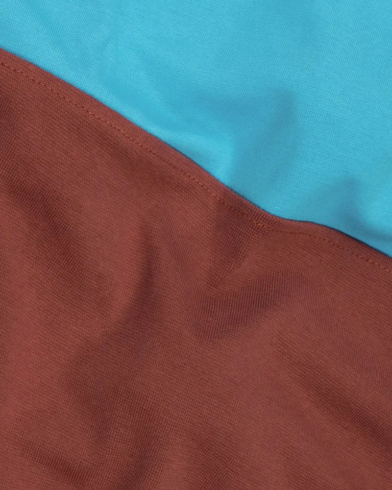 Kenyan Copper And Picton Blue Super Soft Premium Jersey Sweatshirt 3