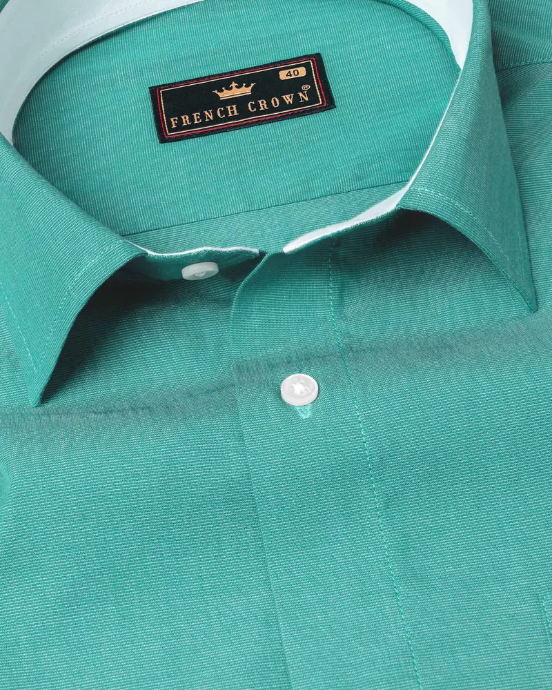 Keppel Green Chambray Premium Cotton Shirt 1