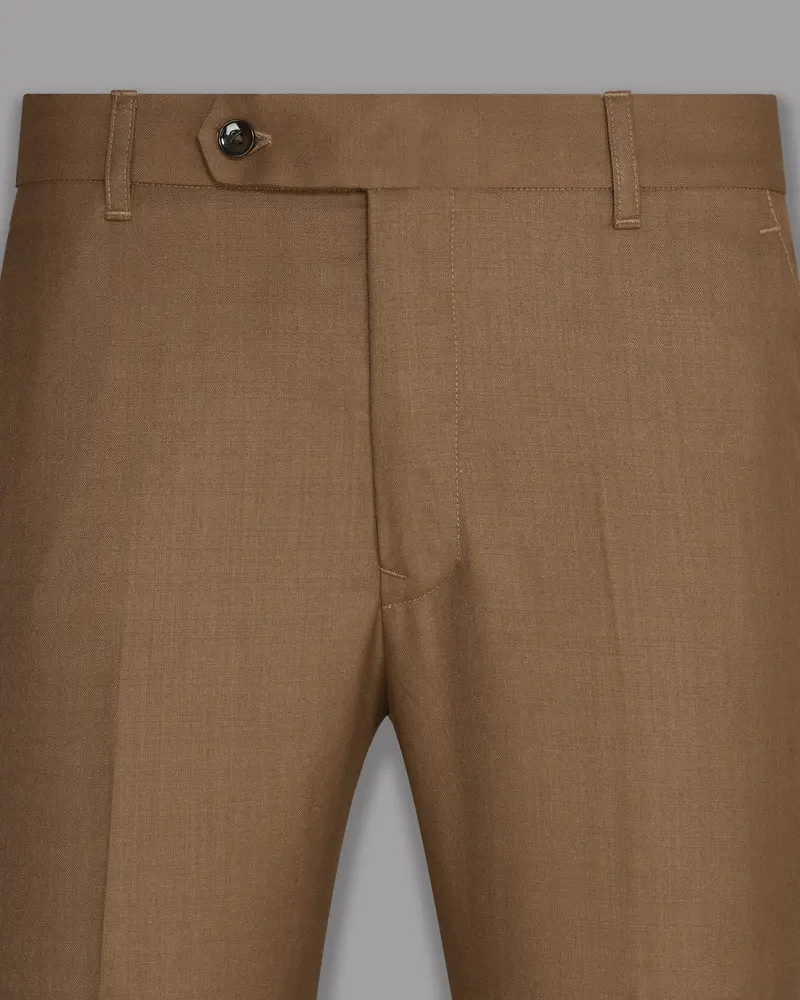 Khaki Wool Rich Pant 2