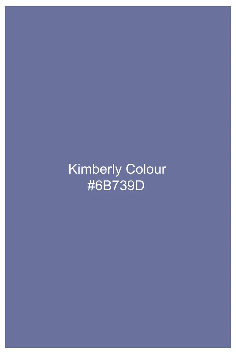 Kimberly Blue Luxurious Linen Button Down Designer Shirt 6