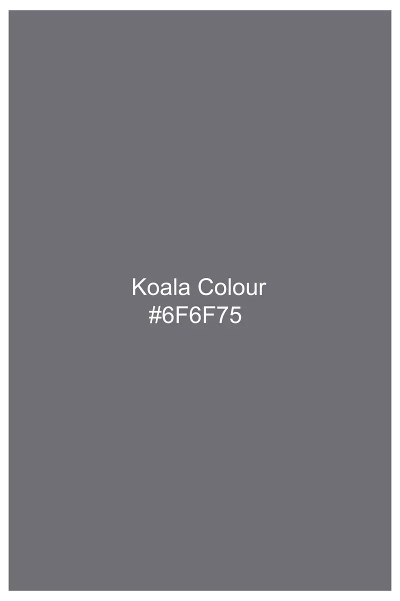 Koala Gray Textured Flannel Premium Cotton Overshirt/Shacket 8