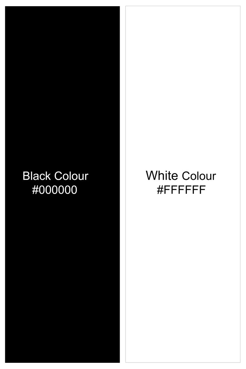 Korean Black And Bright White Stripes Subtle Sheen Super Soft Premium Cotton Shirt 9