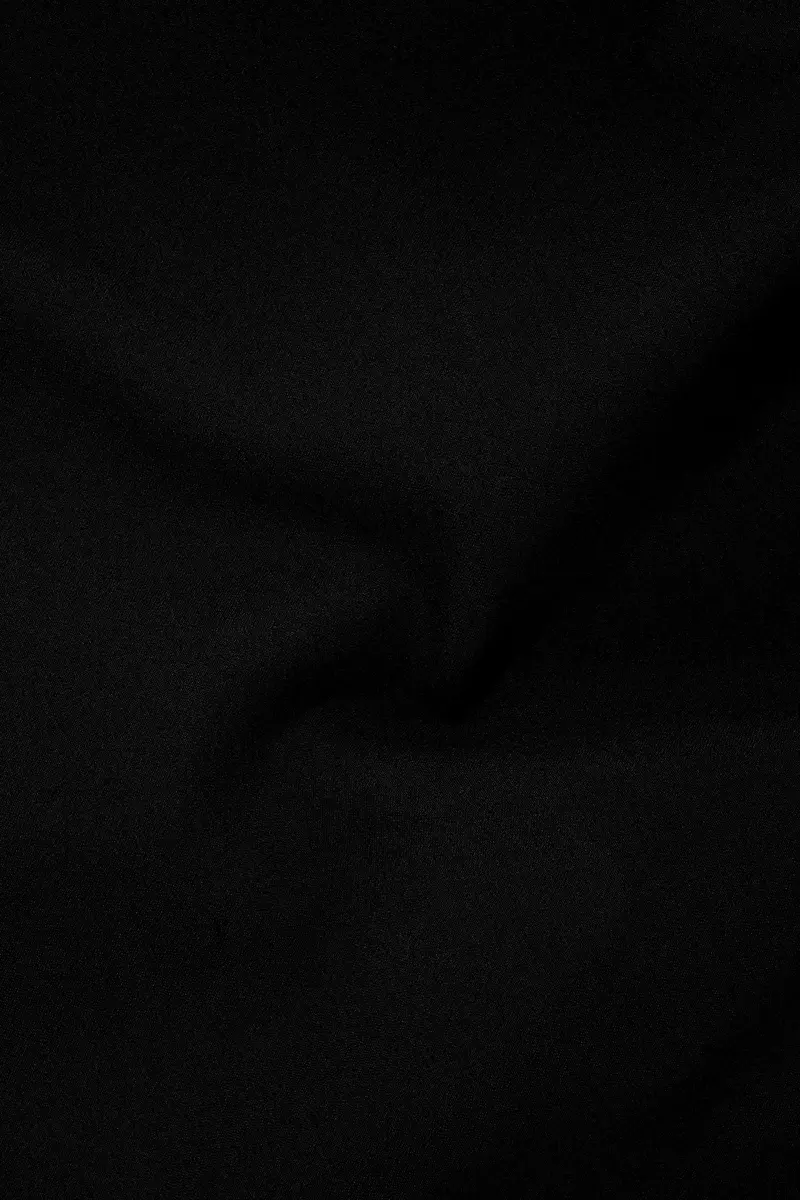 Kuro-Japanese Black 4-Way Stretch Wrinkle-Free Wool Rich Bandhgala Blazer 3