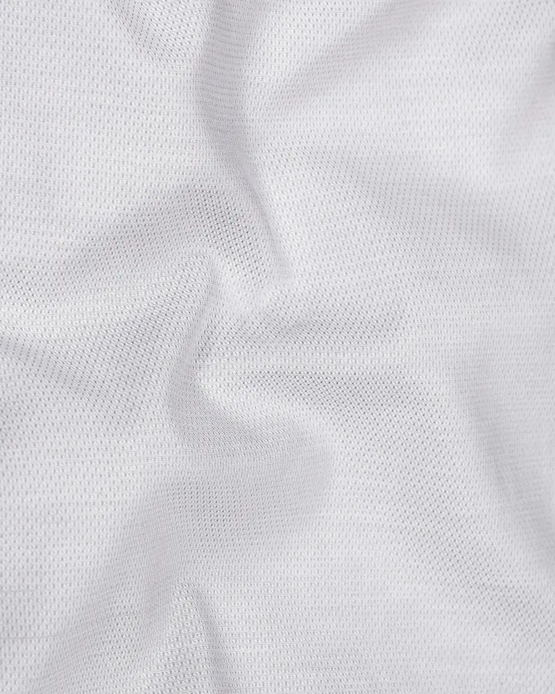Languid Gray Dobby Textured Premium Giza Cotton Shirt 2