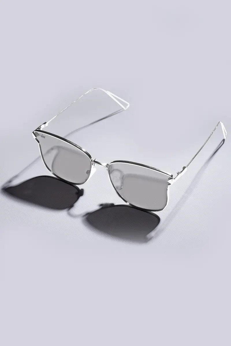 Lava Gray French Crown Wayfarer Unisex Sunglasses 2