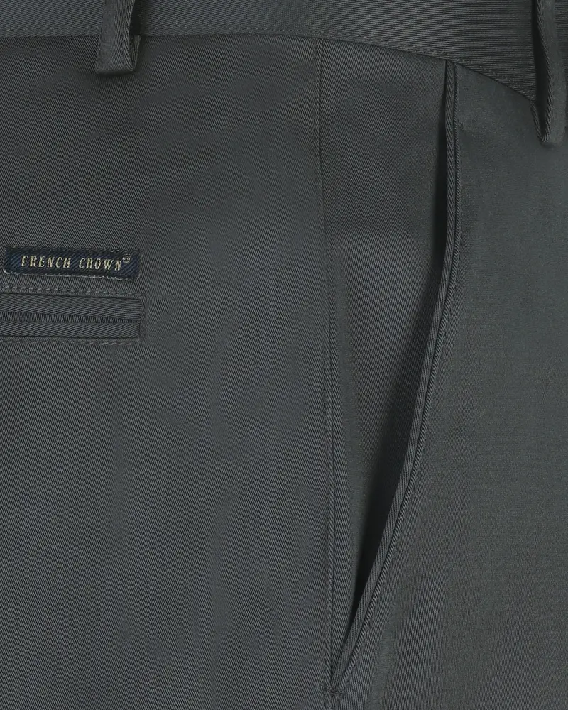 Lead Grey Cotton Pant 4