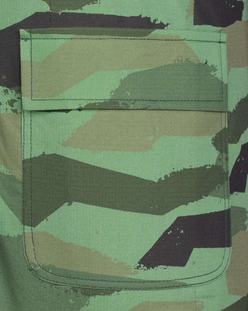 Lichen Green With Thunder Brown Camouflage Single Breasted Designer Blazer 5